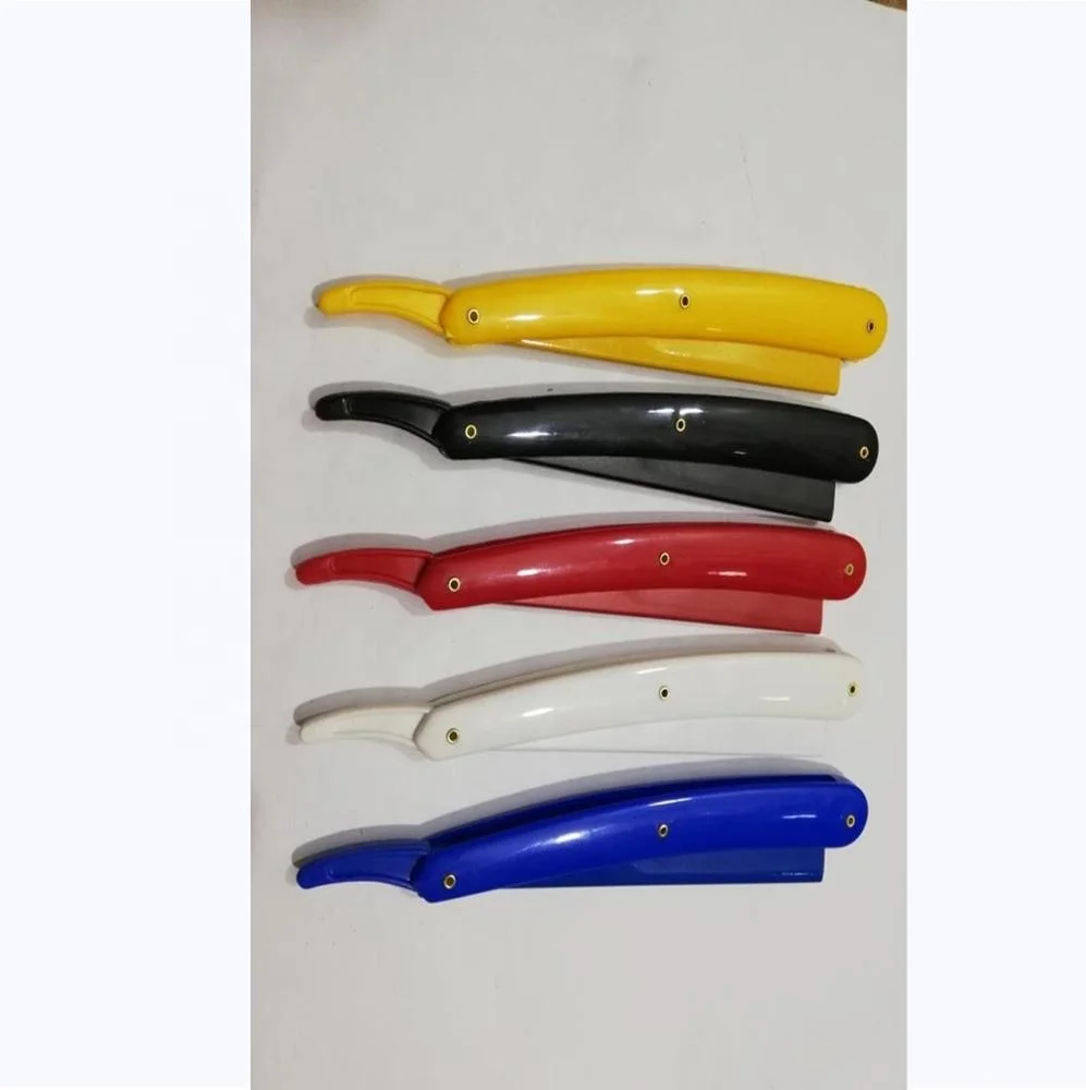 Colorful Plastic Straight Razor Holder for Shaving Bestseller 2021 Barber Hair Cut Tools Custom Logo Accept