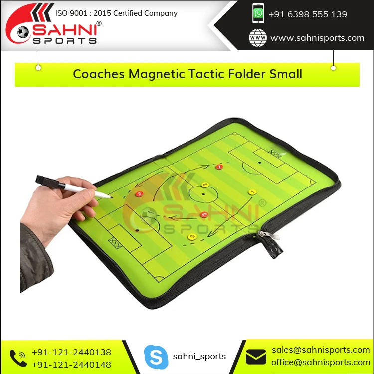 High Quality Small Coaches Magnetic Tactic Folder for Soccer, Football, Basketball and Other Different Sports