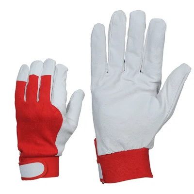 High Quality Hi-Viz Safety Gloves Anti-Cut and Anti-Slip Leather Working Gloves for Hand Protection