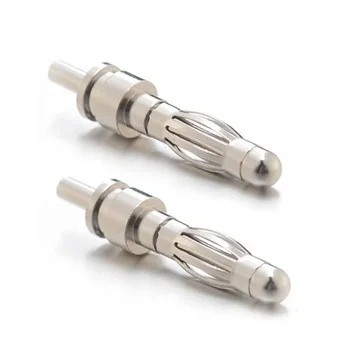 4mm gold or nickle plated brass banana plugs bullet banana connector thread