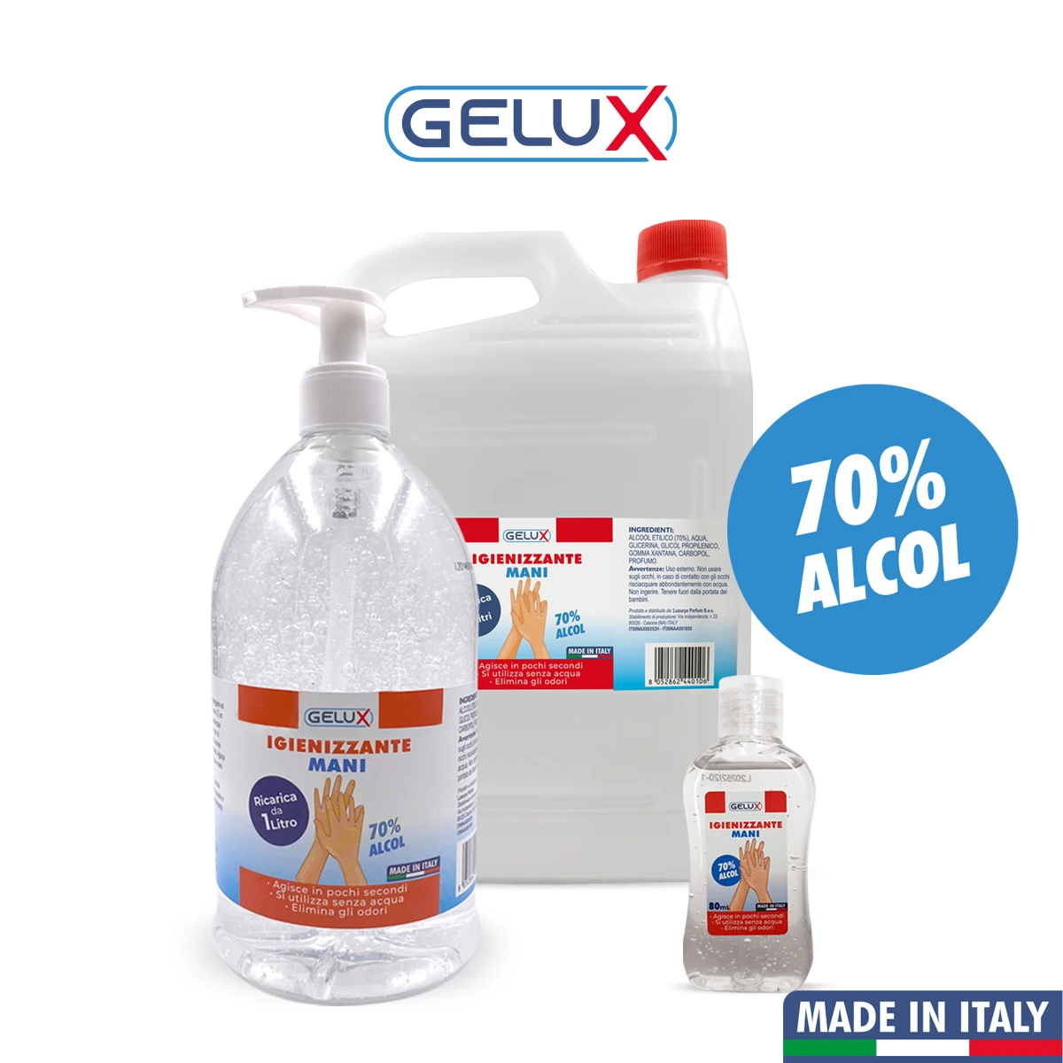 Парфюмерный аромат, высокое качество, итальянский портативный очищающий гель для рук, спиртовой гель, 500 мл