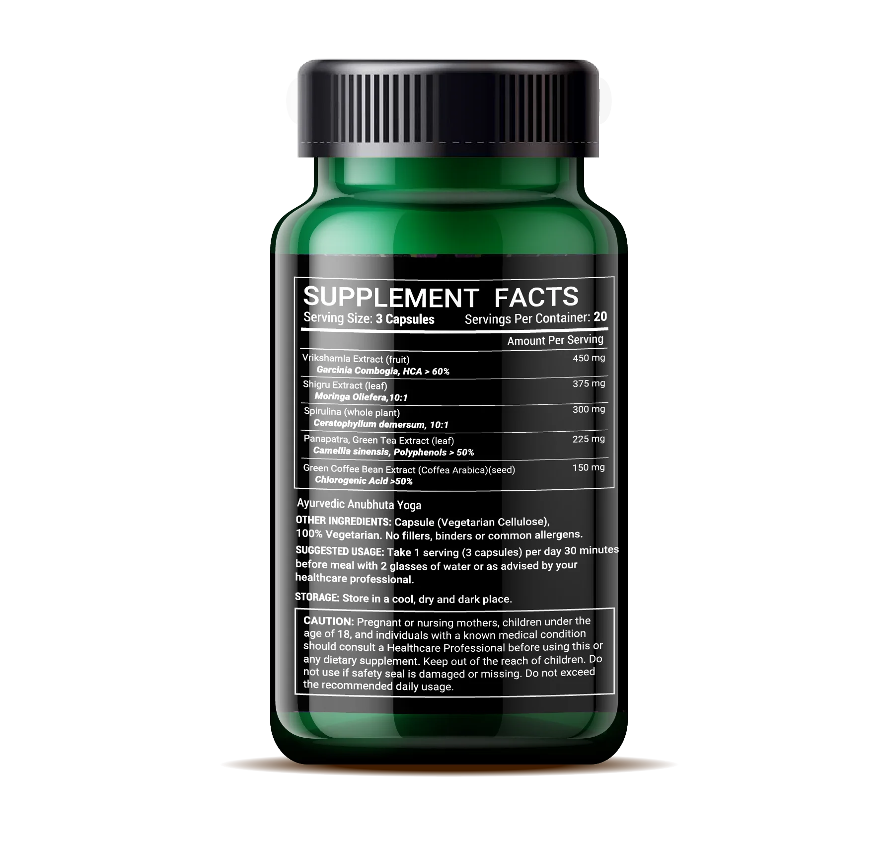 Slimming Capsules  With Green Tea Green Coffee Bean Herbal Extracts Supplement Private Label GMP ISO