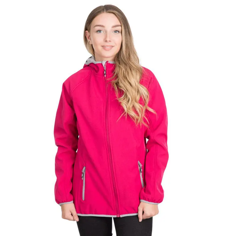 Hot Sales Custom Women Sports Softshell Jackets Black Outdoor Waterproof Soft Shell Jacket With