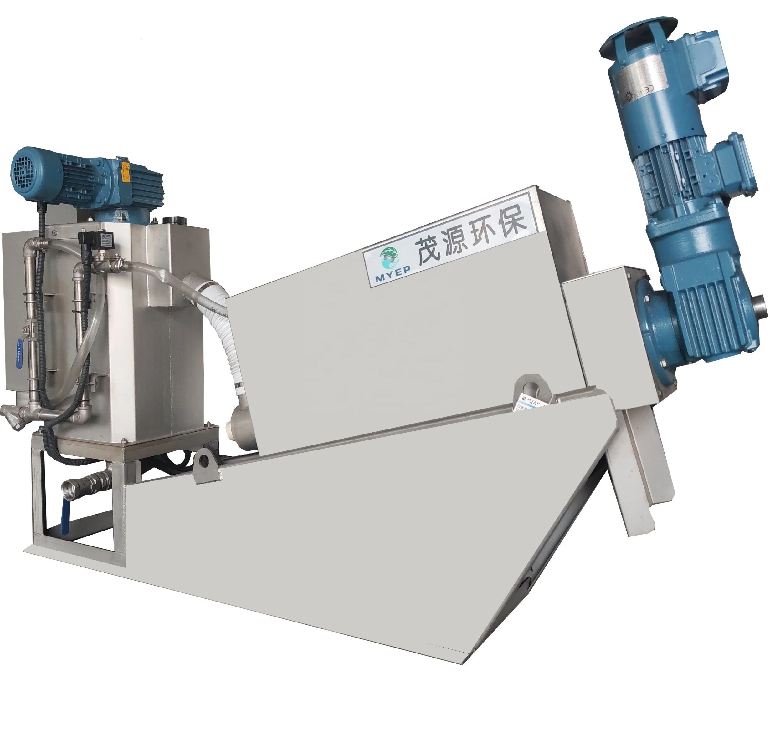 fully automatic screw press stacked machine sludge dewatering