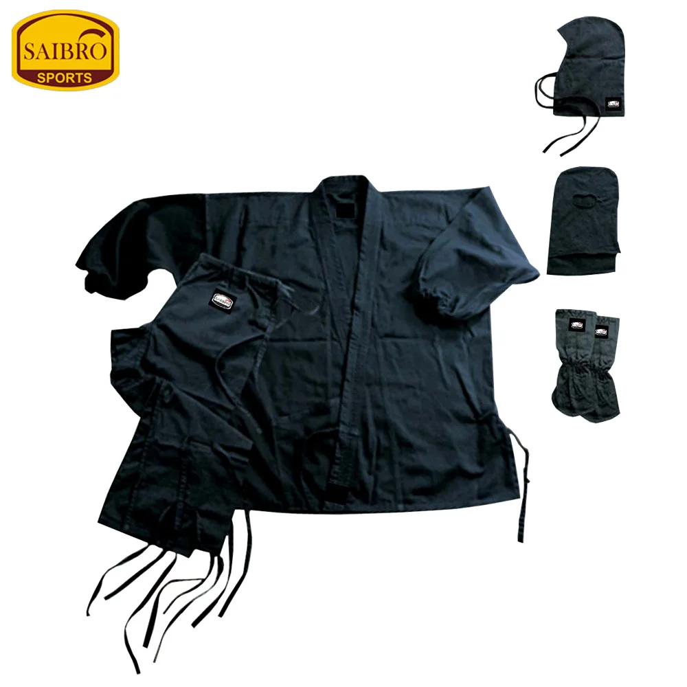 Высококачественная унисекс Униформа ниндзя Удобная хлопковая одежда для боевых искусств с индивидуальным логотипом и услугой OEM взрослых