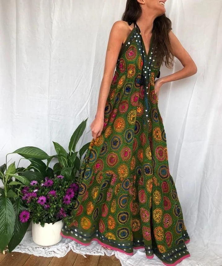 
Flower Designer Women Wear Embroidered Magic Dress 