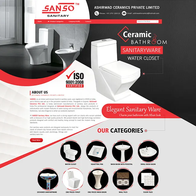 Professional Alibaba Minisite Design Tiles Minisite Design