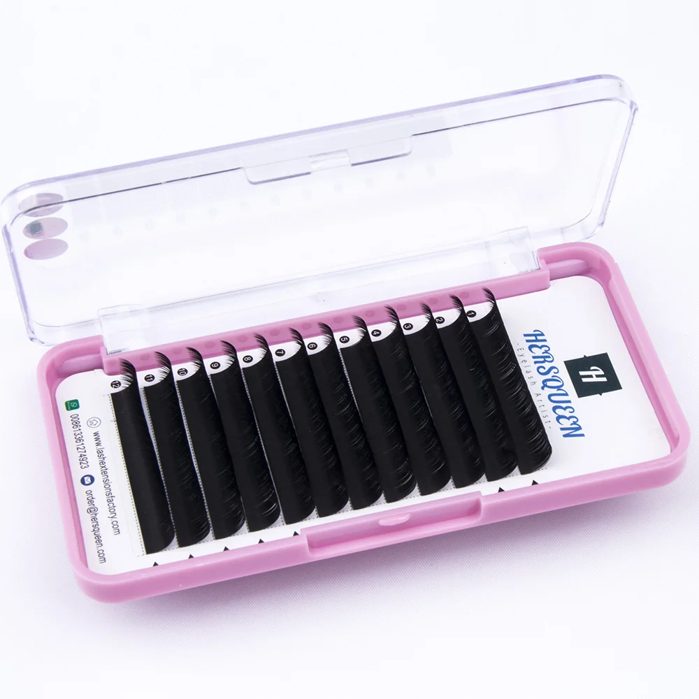  0.07 hotselling volume eyelash extensions Loose Base Fluffy Volume Lashes Private Label Cashmere Silk Faux Mink