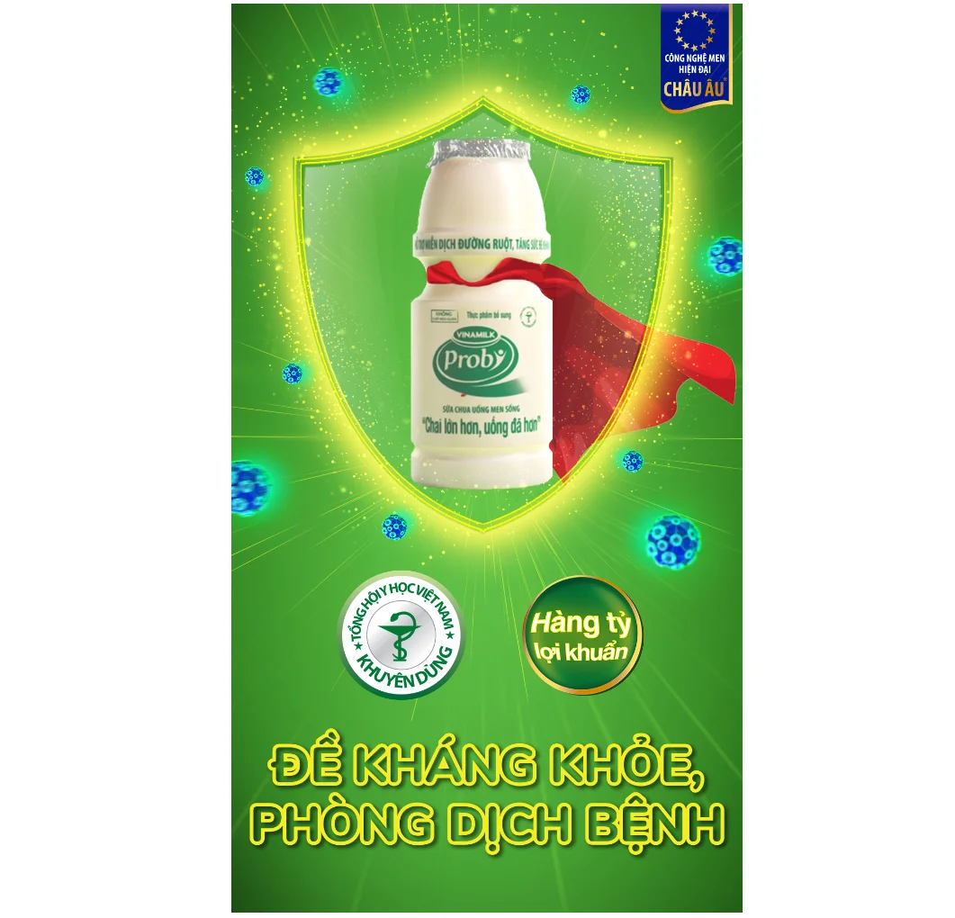 Питьевой йогурт-Vinamilk-пробный йогурт-подсластной ароматизатор-повысьте иммунную систему-бутылки 130 мл x 24 в