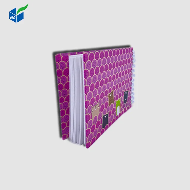 High-quality customized design A3 A4 A5 portable spiral notebook