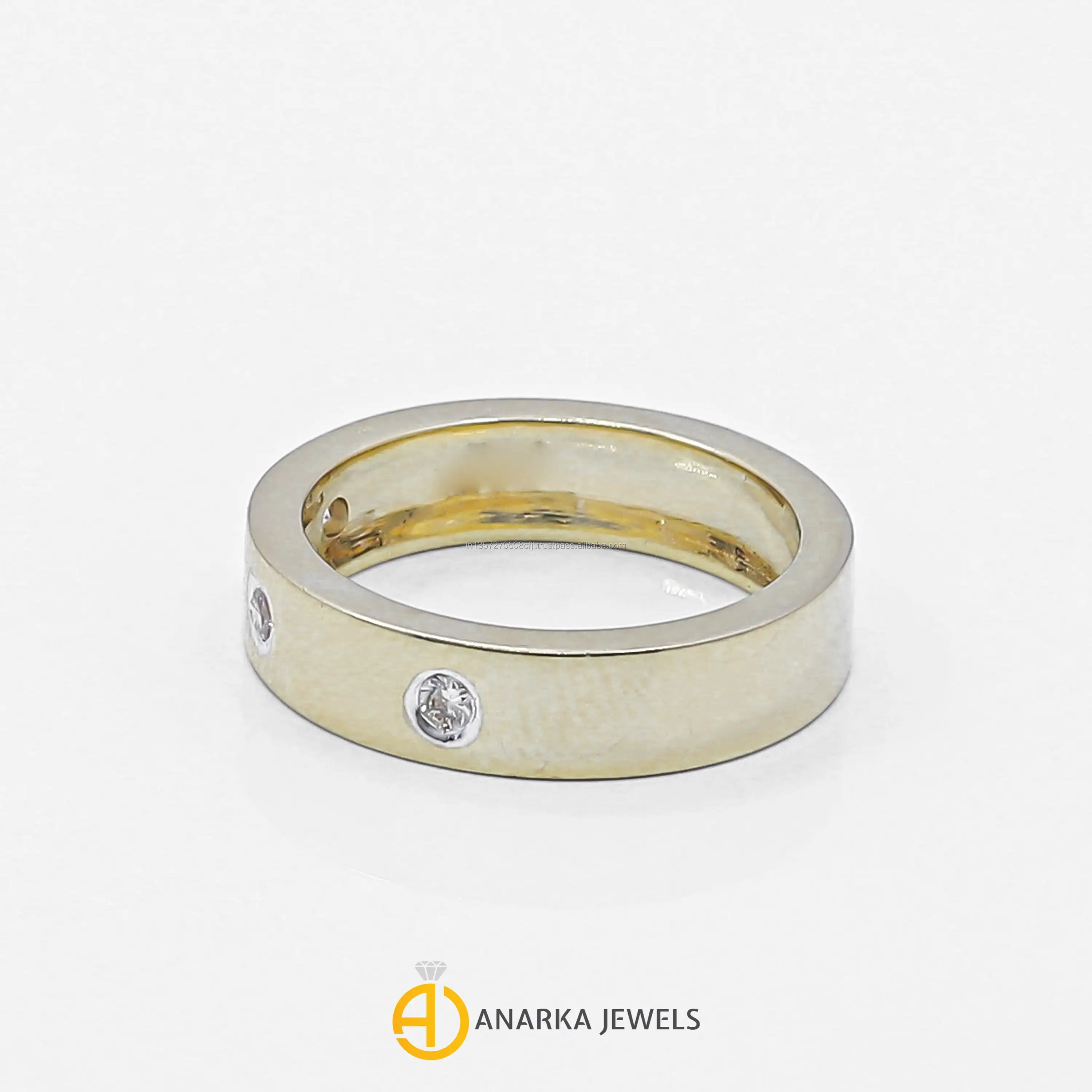 
14K Yellow Gold Engagement Ring Diamond Band MMR-320 