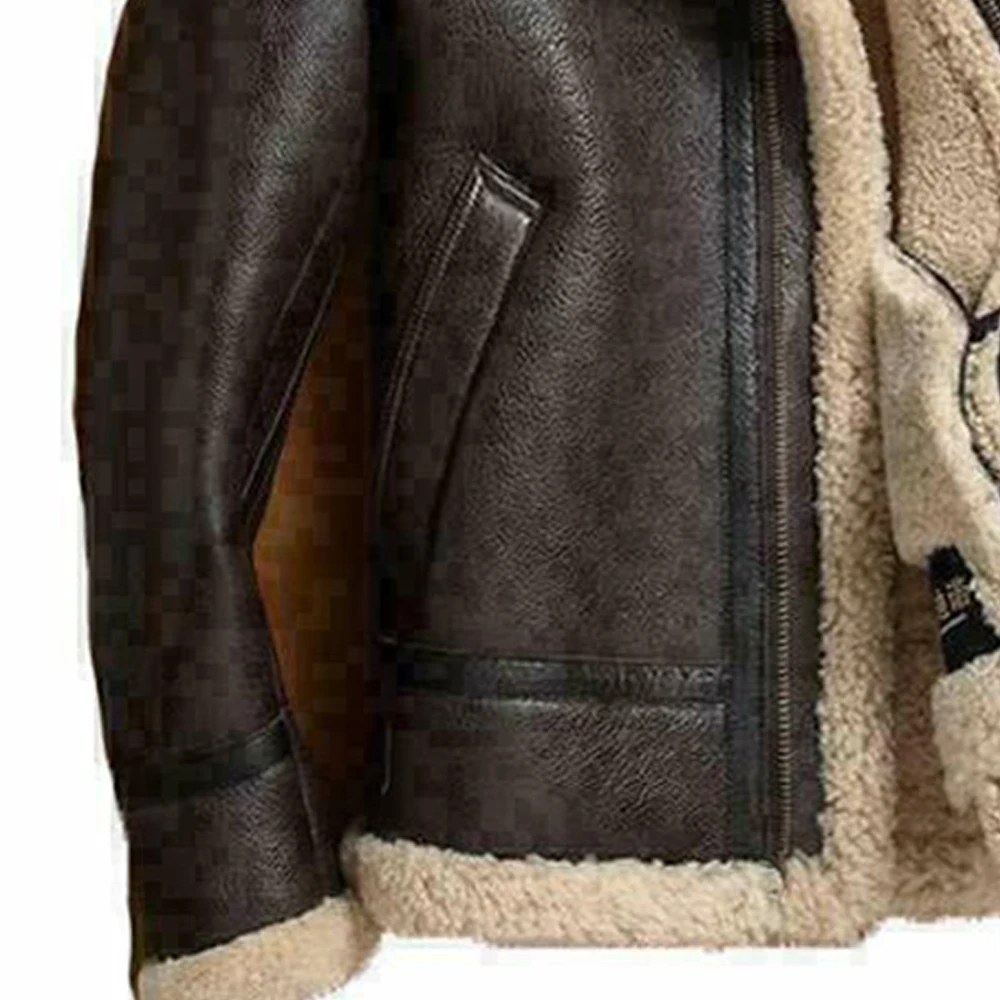 Customized High Quality Fashion Winter Jacket Shearling for men Design Your Own