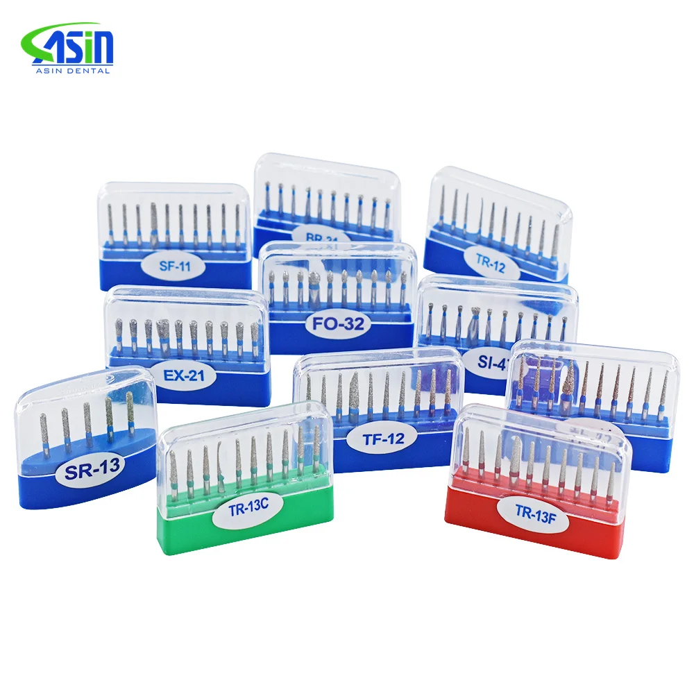 Стоматологический высокоскоростной наконечник алмазной шлифовальной головки буры зубные алмазные для F.G.