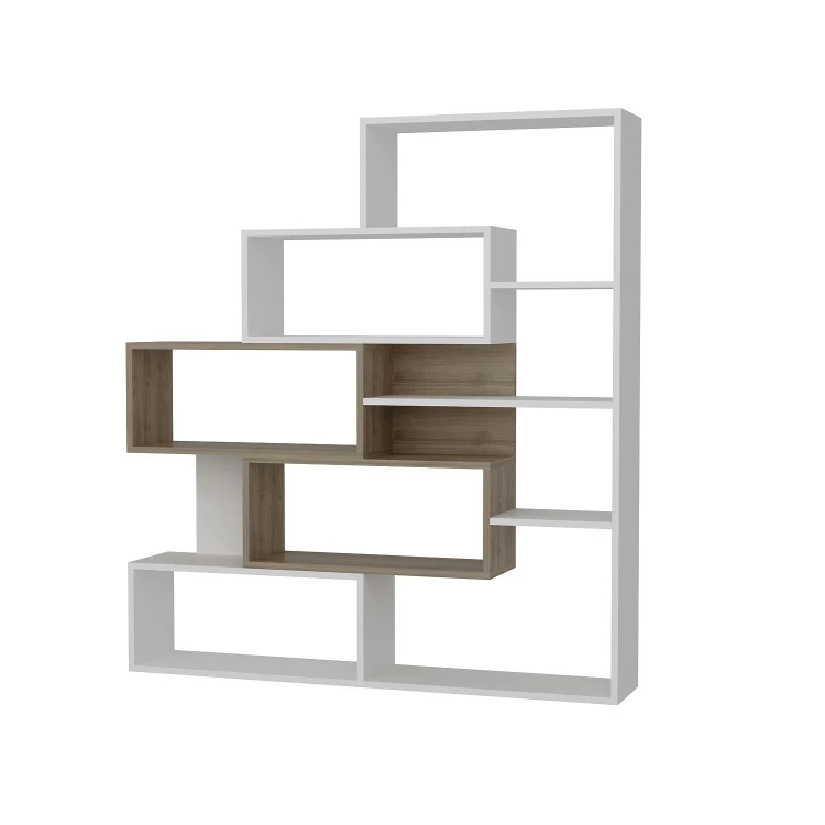 Marla Bookcase White-Walnut