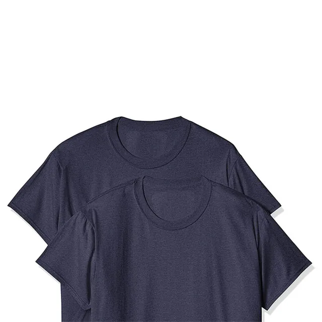 Cotton Wholesale Cheap Price Casual Blank Plain Summer Wear Navy Blue Color High Quality O Neck Short Sleeve Man T Shirts