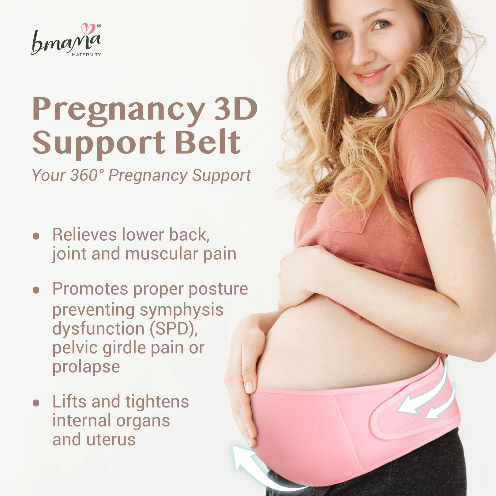 Low Price Guaranteed Quality Maternity Pregnancy 3D Support Belt Comes with Adjustable Magic Tape To Adjust Growing Belly