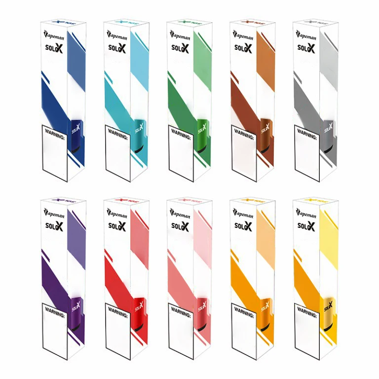 Лидер продаж в Австралии 2021 новый 100% Оригинальный Vapeman Solo X 28 различных цветов 1500F 1 коробка 10 наличии