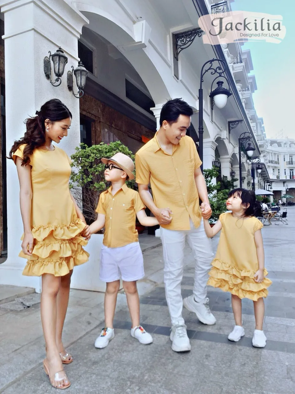 family matching casual outfits Mustard Yellow Dress family match clothes For Wholesale Export Ready to ship