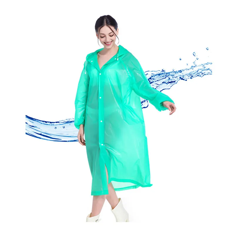 Eva Universal free size personal safe and security Waterproof  protective anti dust Rain coat Poncho