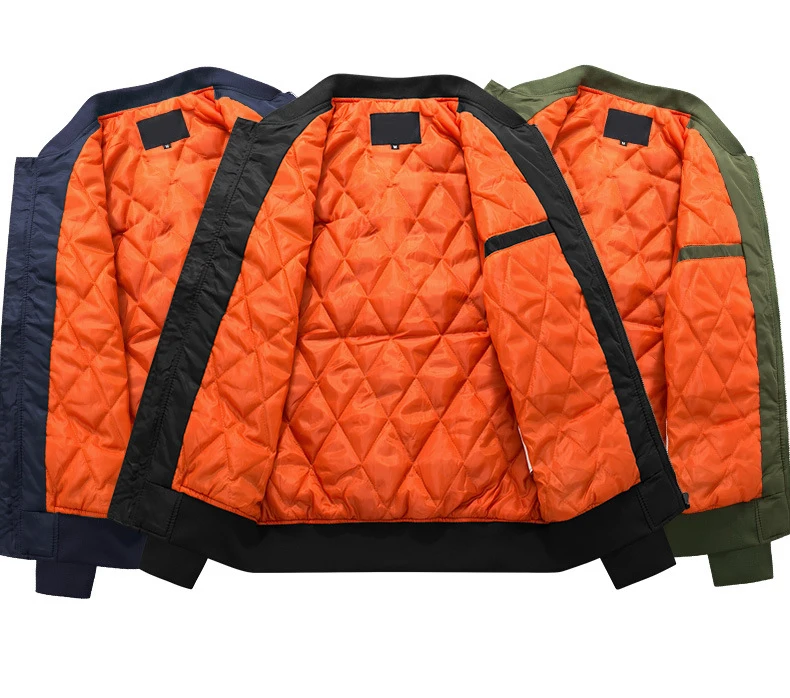 2019 Высококачественная толстая и тонкая Военная мотоциклетная куртка Ma-1 авиаторская куртка-бомбер армейского зеленого цвета