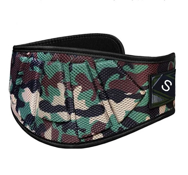 Camo Weightlifting Belt with 6 inch Back Support,Weight lifting Belt