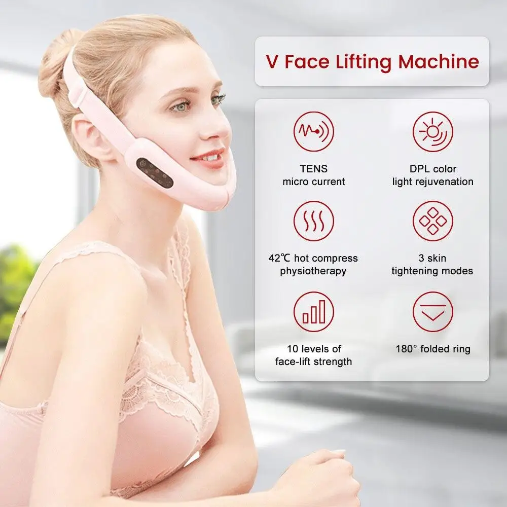  Leyun уход за лицом V-Shape форме благодаря чему создается ощущение невесомости с вибрации всего тела Массажер для лица напылением из LY-V1