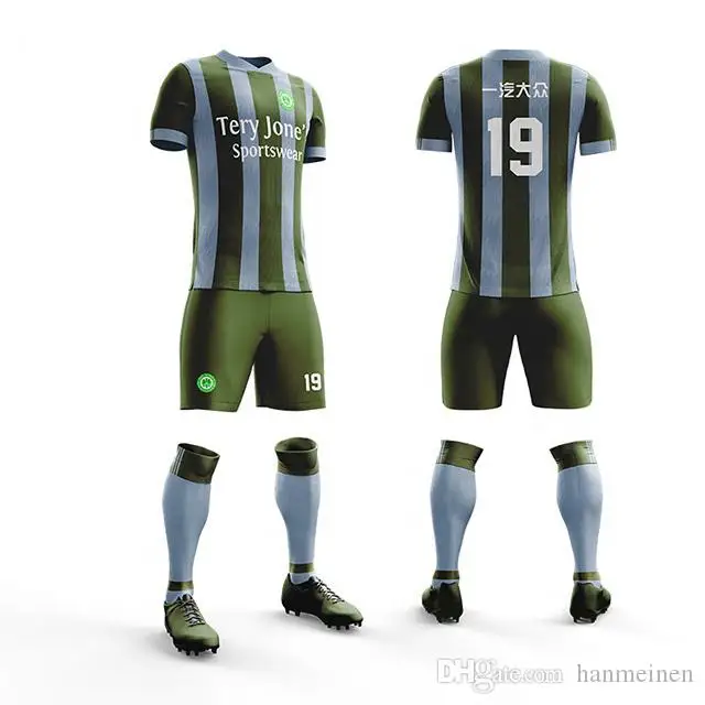 Custom Team Men and boys Soccer Uniforms Training Football Jerseys Shirts 2022 Sports Wear Breathable Running jersey