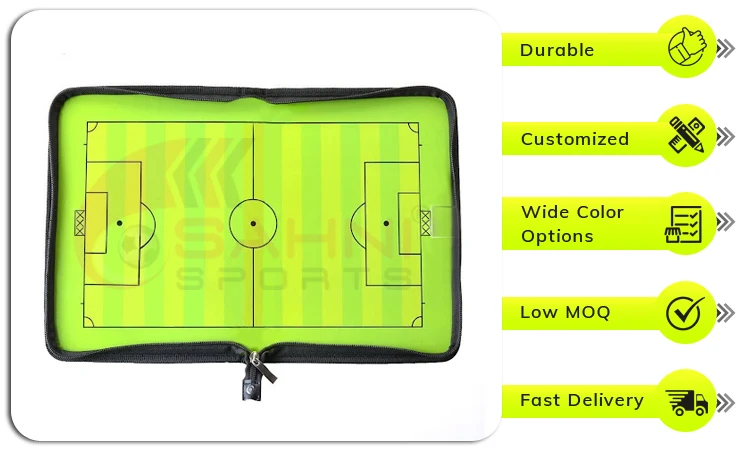High Quality Small Coaches Magnetic Tactic Folder for Soccer, Football, Basketball and Other Different Sports