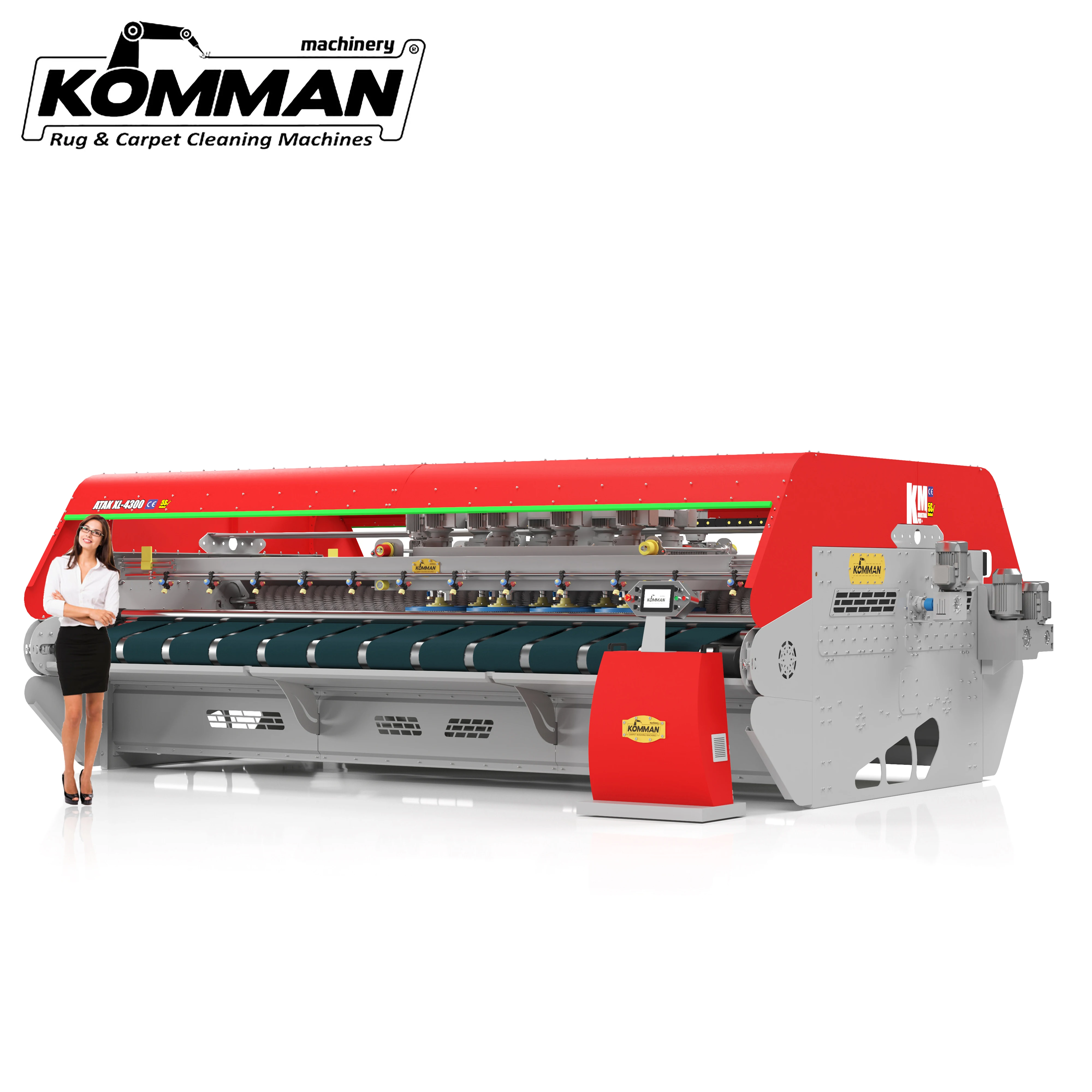 
Automatic Industrial Carpet Washing Machine- ATAK XL 4300 12 brushes carpet washer 