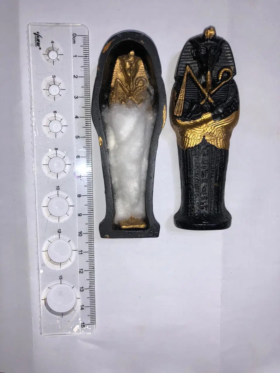 Polyester Statues Ancient Egyptian Pharaonic Coffin  For  Wall Decoration