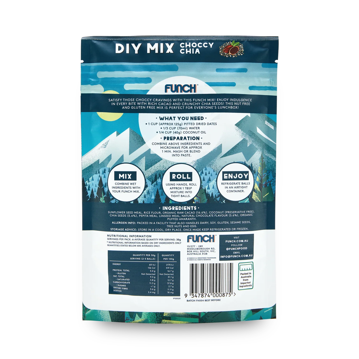 Sudem Pancake Mix Deliciously Premixes Chocolate and Chia snack ball Mix Powder Max No added sugar Mix