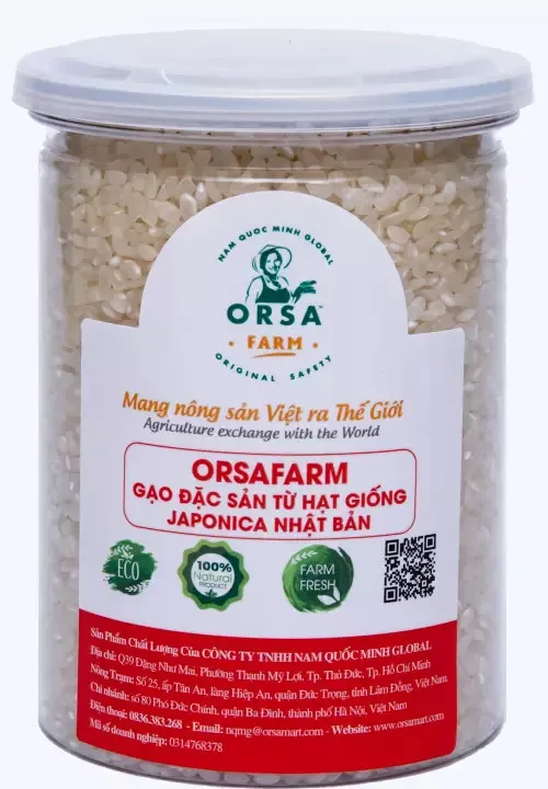 Orsafarm Specialty Japanese Japonica Seed Rice (5kg) Round Rice High Protein Japonica Rice Short Grain for Sushi