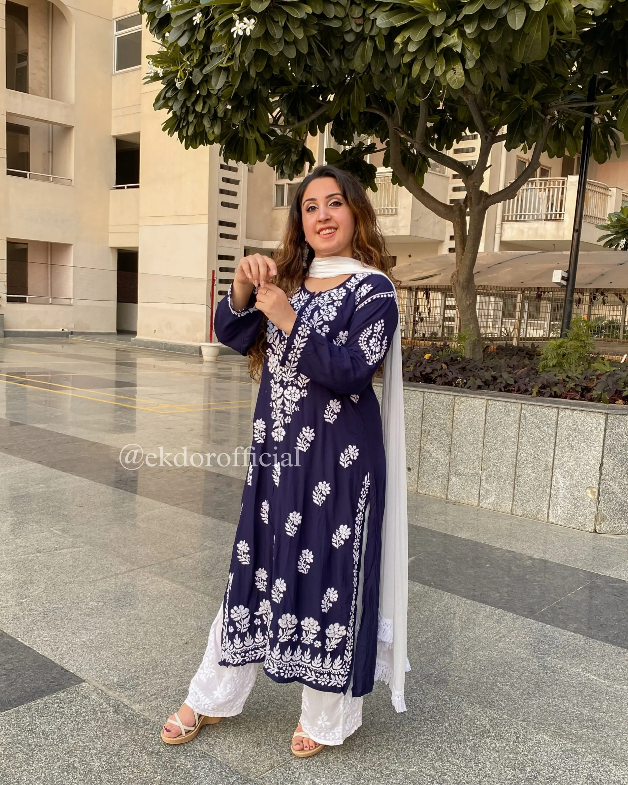 Hot and Latest Kurta Palazzo set of Rayon fabric with embroidery work for women for casual and special occasion