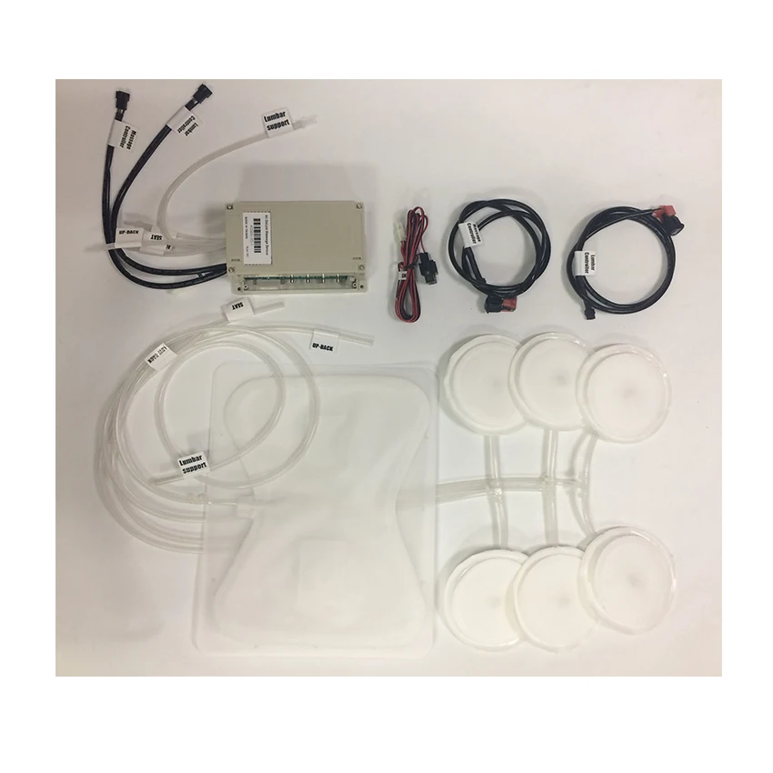 Newest switch car seat airbags massage pneumatic air inflatable pressure bladder lumbar support system car massage