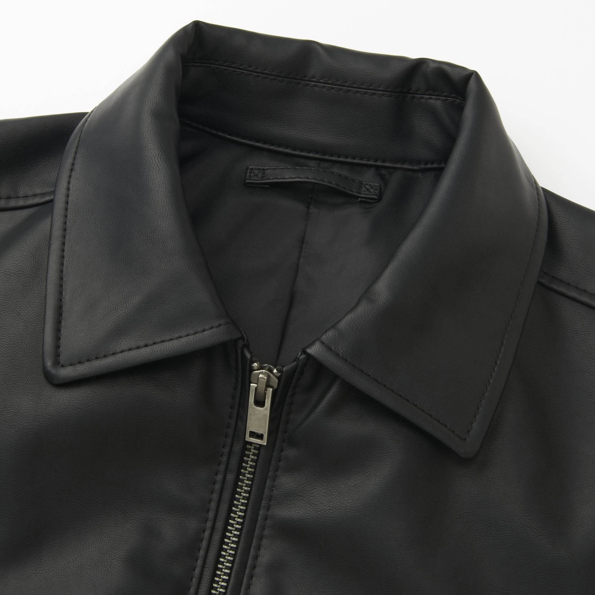 
Cheap High Demand Mens Top Quality Faux Leather Jacket 