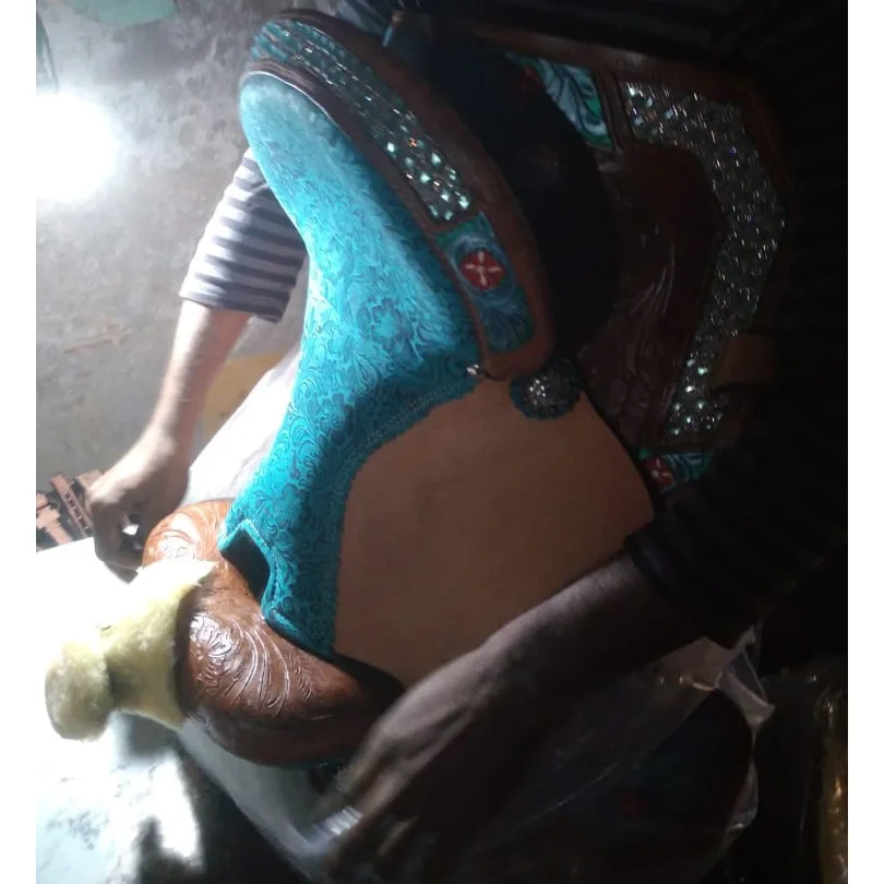 Седло из кожи в западном стиле, только дураки и лошади, седло Бромптона