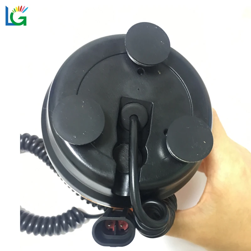 Magnetic base Truck School Bus Security Emergency Light LED Rotating Beacon Flashing Strobe Amber Revolving Warning Light