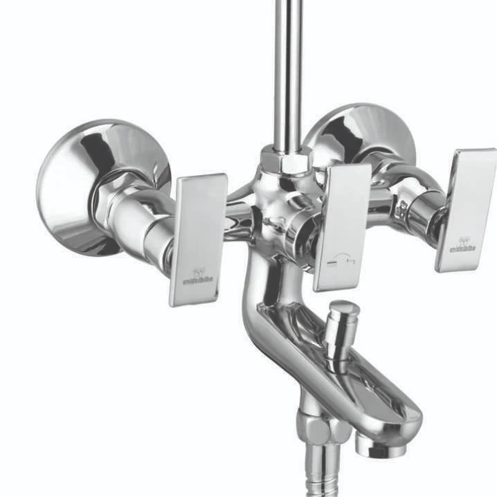 Лучшее Качество Латунный настенный смеситель для мойки 3 в 1 подачи пены с изгибом современные 3 отверстия настенный кран смеситель для раковины, хром