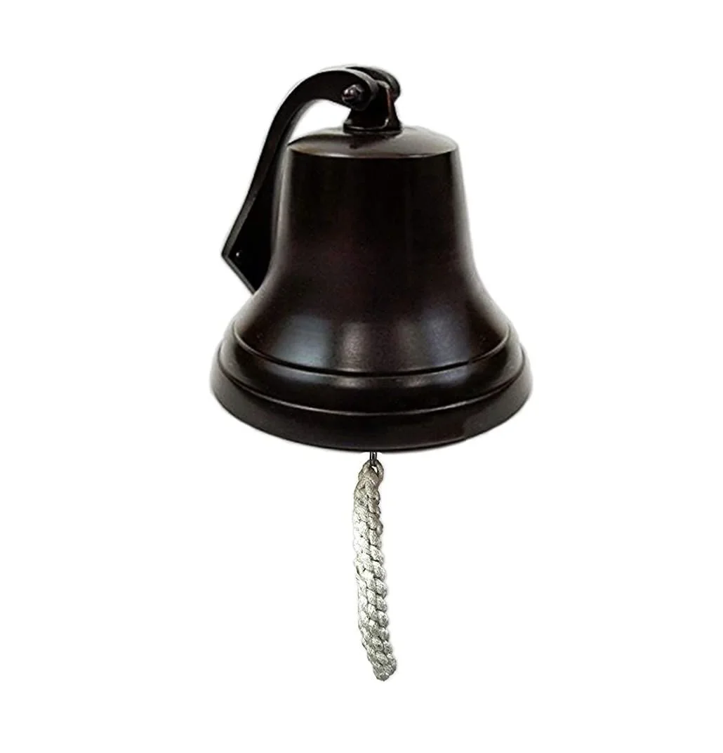 Antique gold vintage large nautical brass temple and ship bells wholesale exporter