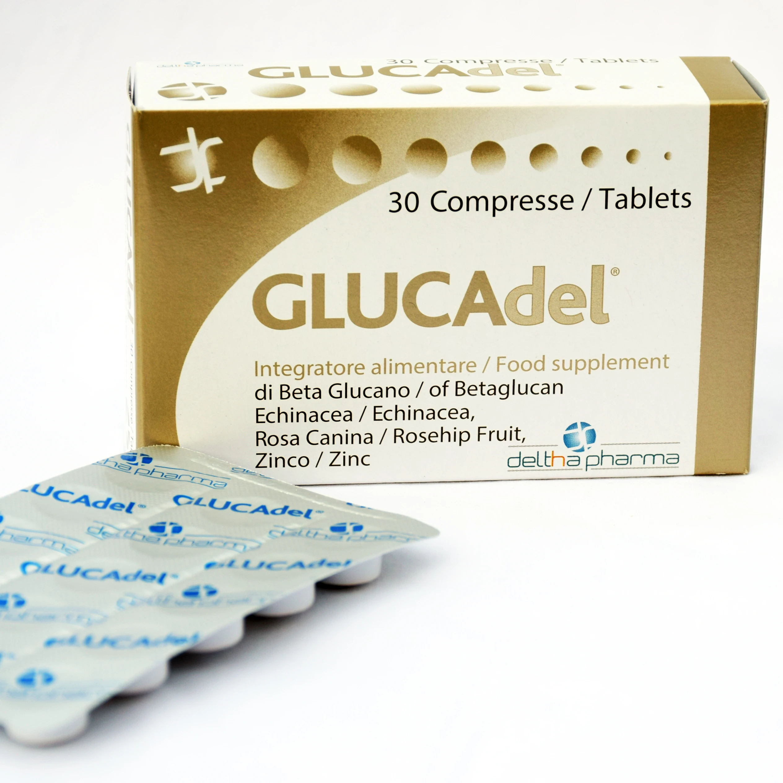 
Made in Italy Immune system booster - anti-fatigue tablets with natural Betaglucan and Vitamin C 