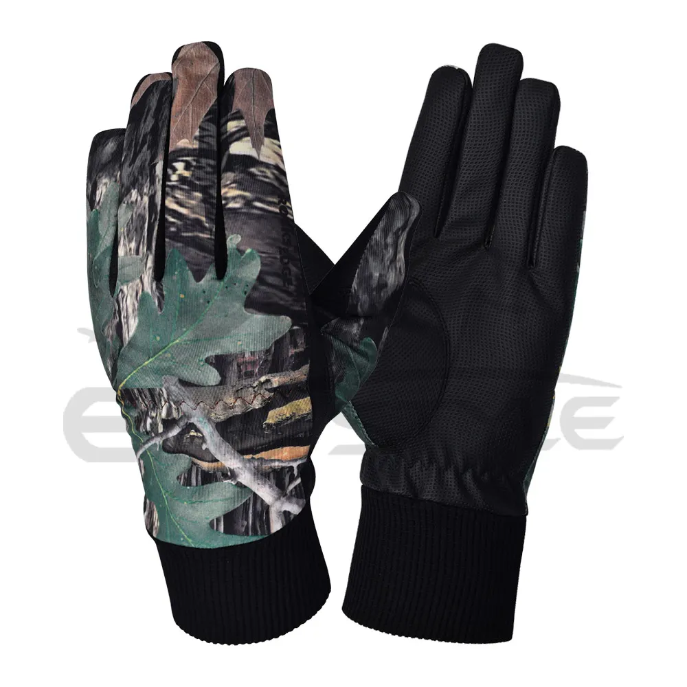 Wangaratha охотничьи перчатки для стрельбы, съемные пальцы, зеленый цвет, синтетический ПУ с захватывающей ладонью и спиной, полиэстер, флис, оптовая продажа (11000000700152)
