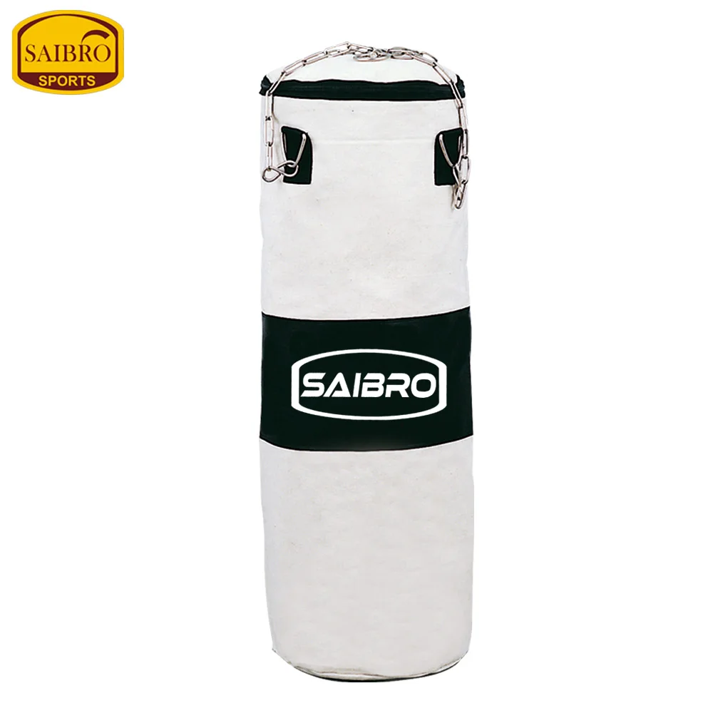 Buffalo Leather Punching Bags With Chains & Rings (Filled & Unfilled)
