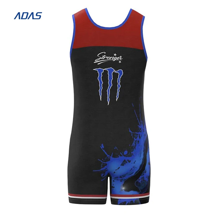 Silky Smooth Stretch Material Wrestling Men Singlet Professional Athletic Wrestling Singlet Sublimated Designs Wrestling Singlet