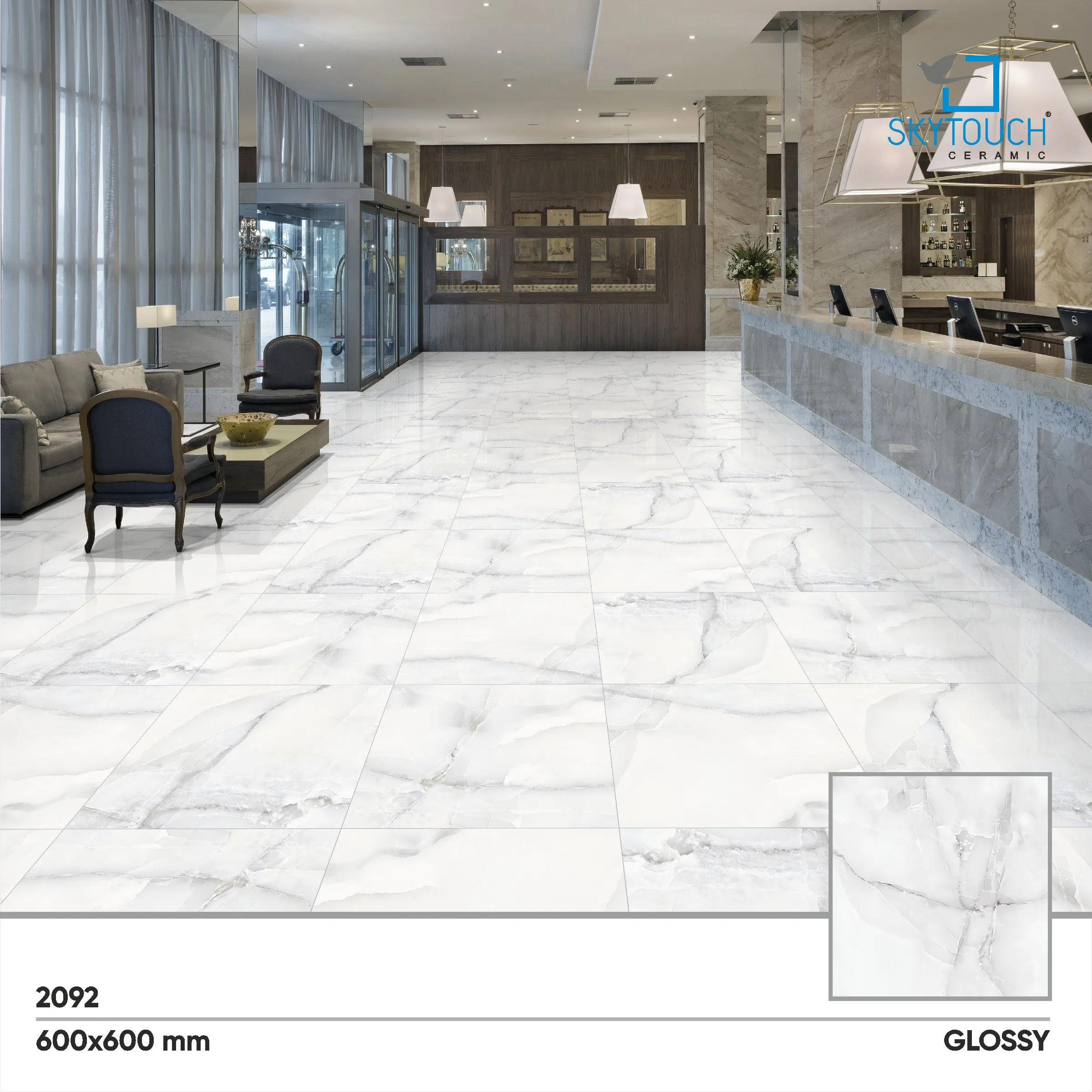 Exterior TilesPolishing Porcelain Tiles 60x60 Glossy Finishing Top Sell Porcelain Tile