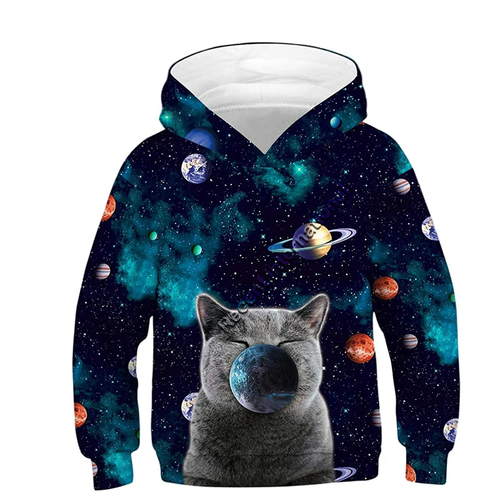 New Custom design full printing logo polyester blank kids sublimation hoodies