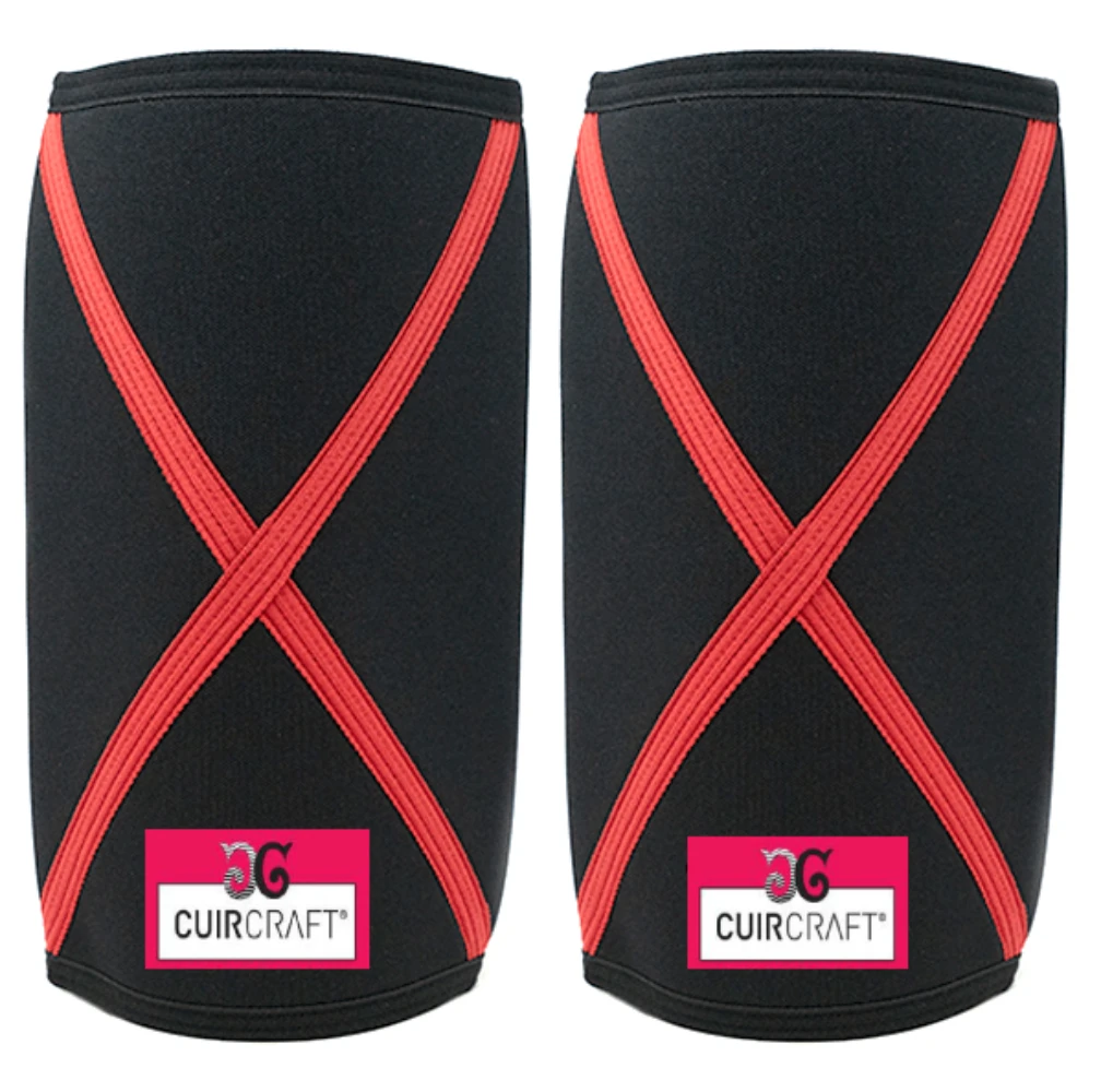 Neoprene Knee Sleeves 5 mm Neoprene Perfect Support for Cross fit Weightlifting Power lifting