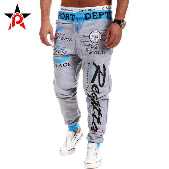 Оптовая продажа, прямой продавец с фабрики, спортивные штаны с принтом на заказ, брюки для бега для мужчин