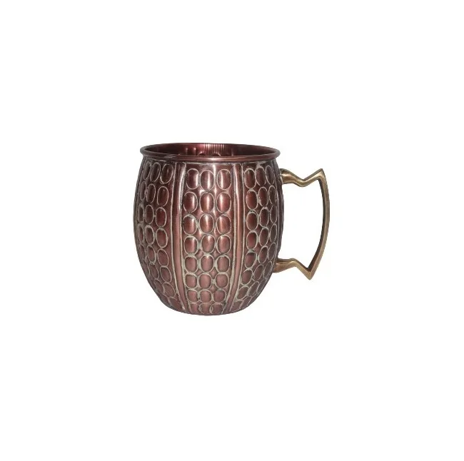 High Quality Manufacturer Moscow Mule Copper Mug Smirnoff Vodka and Ginger Beer Copper Mugs