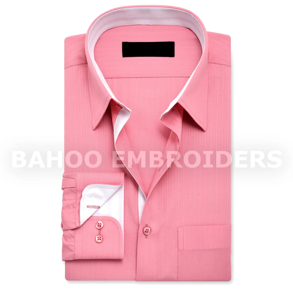 Мужская самодельная рубашка в полоску-белый и синий