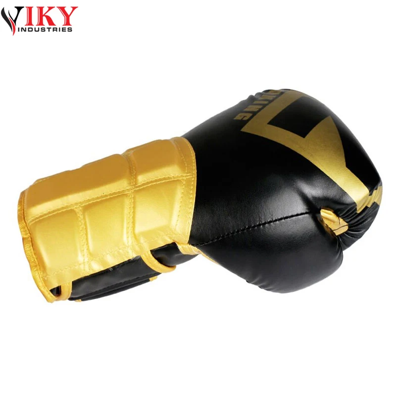 Боксерские перчатки из искусственной кожи MMA Муай Тай Бесплатная боевых подготовок перфорированном оборудовании спортивной одежды для